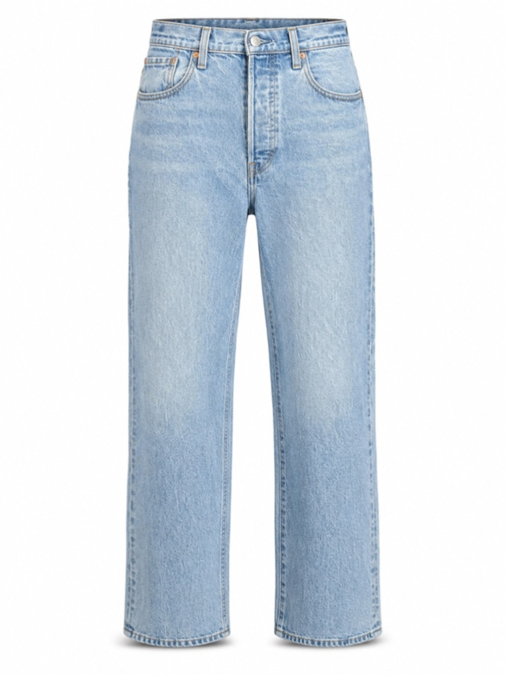Levi’s Ribcage Straight Jeans Women’s 30x29 Light Wash High Rise Denim